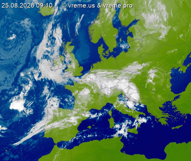 Oblačnost Evropa
