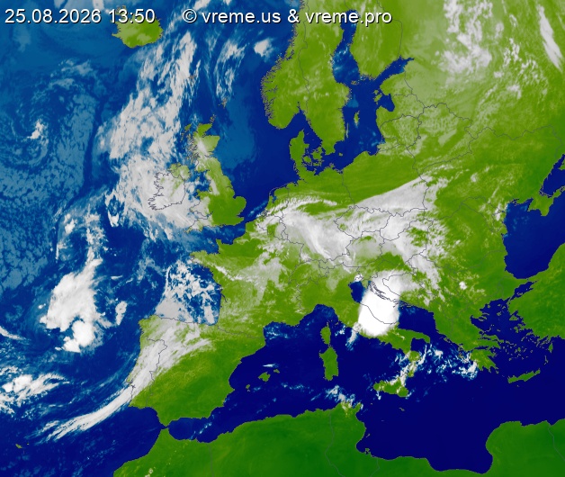 Oblačnost Evropa