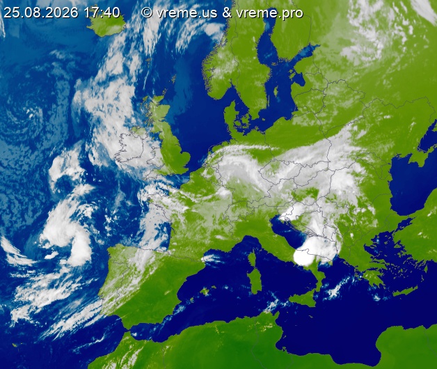Oblačnost Evropa