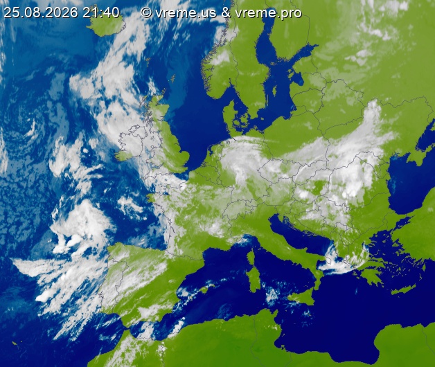 Oblačnost Evropa