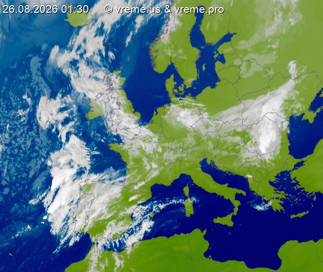 Oblačnost Evropa