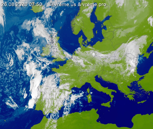 Oblačnost Evropa