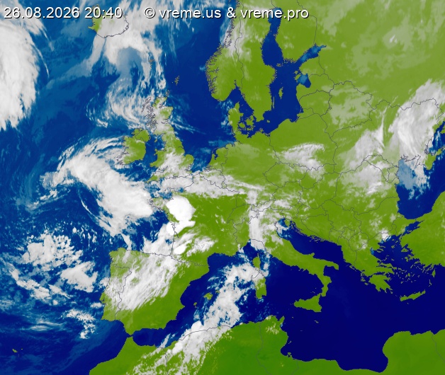 Oblačnost Evropa