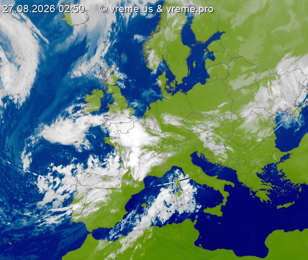 Oblačnost Evropa