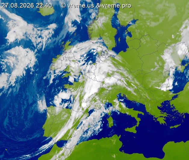 Oblačnost Evropa