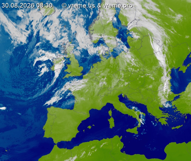 Oblačnost Evropa