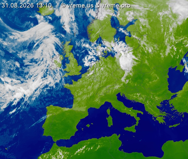 Oblačnost Evropa