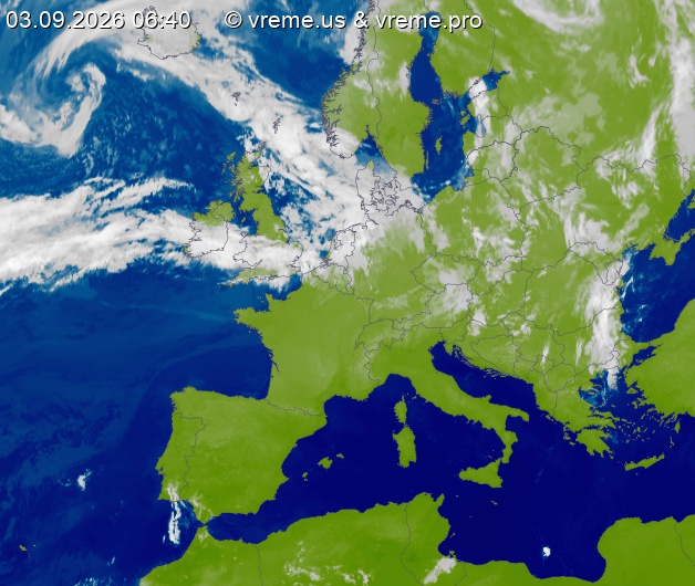 Oblačnost Evropa