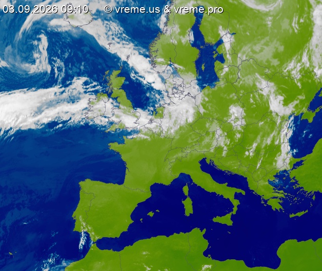 Oblačnost Evropa