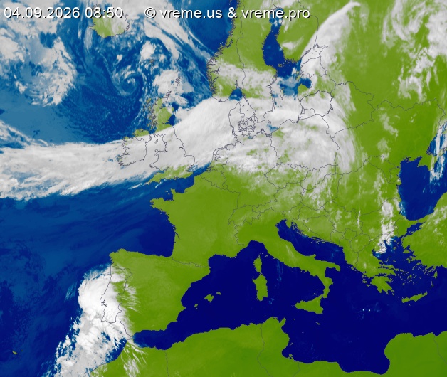 Oblačnost Evropa