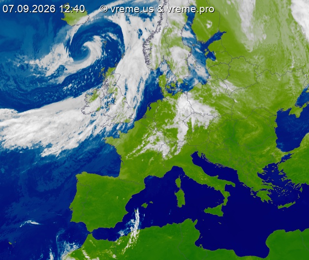 Oblačnost Evropa
