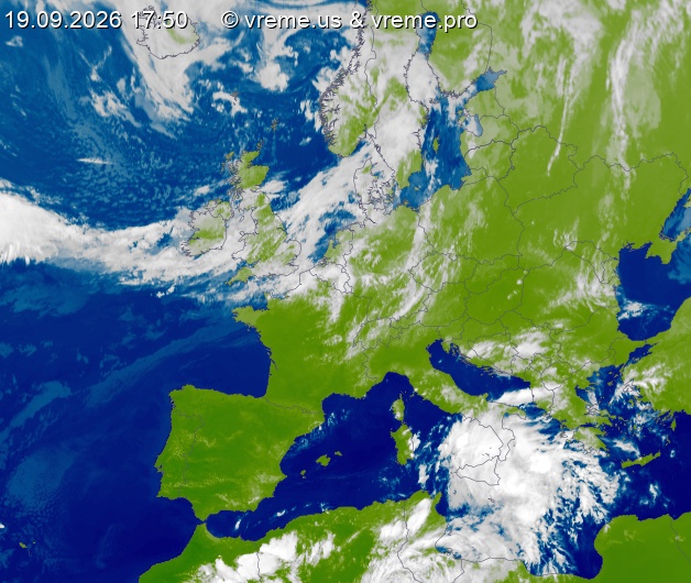 Oblačnost Evropa