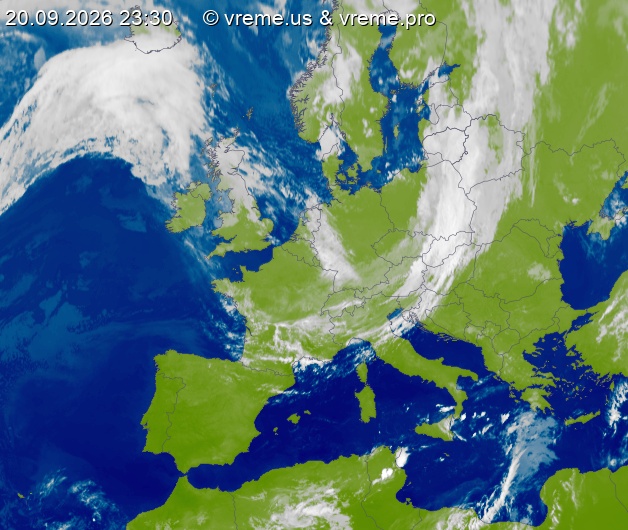 Oblačnost Evropa