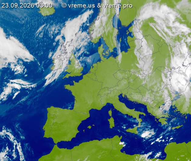 Oblačnost Evropa