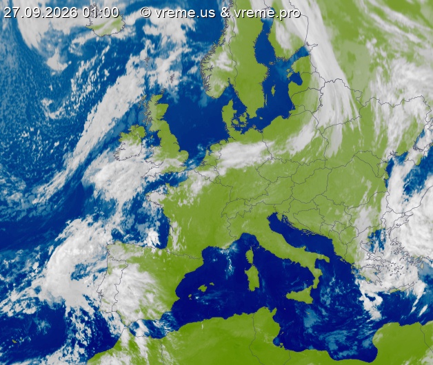 Oblačnost Evropa