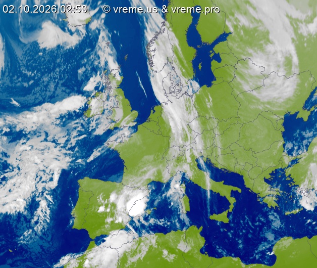 Oblačnost Evropa