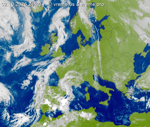 Oblačnost Evropa
