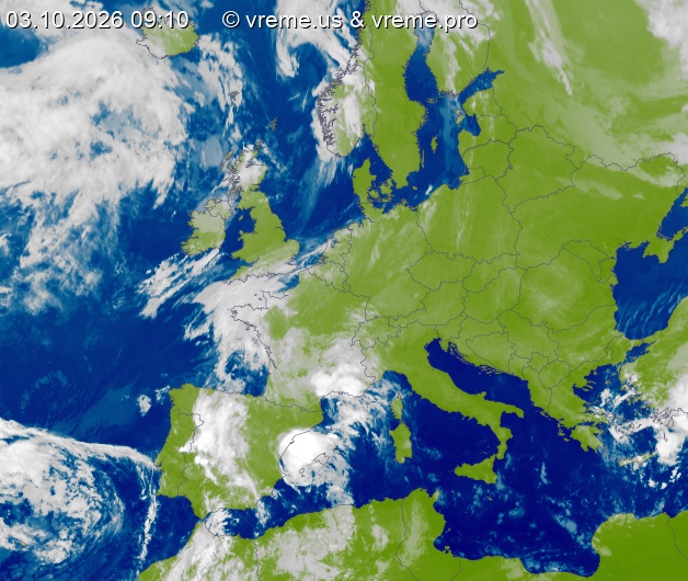 Oblačnost Evropa