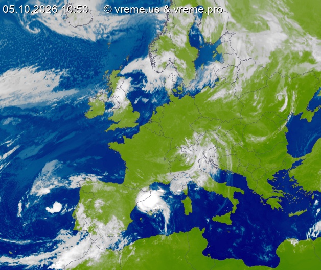 Oblačnost Evropa