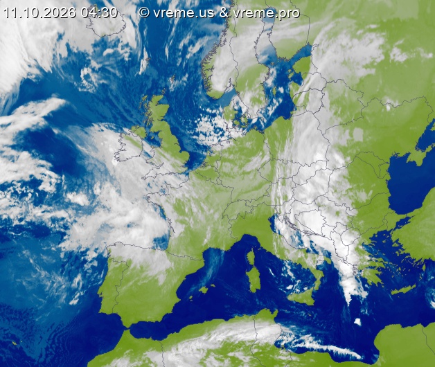 Oblačnost Evropa