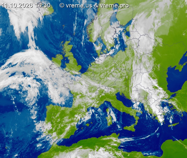 Oblačnost Evropa