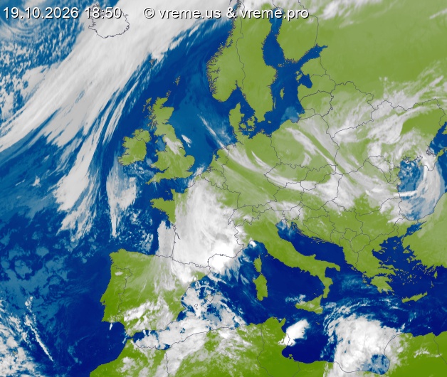 Oblačnost Evropa