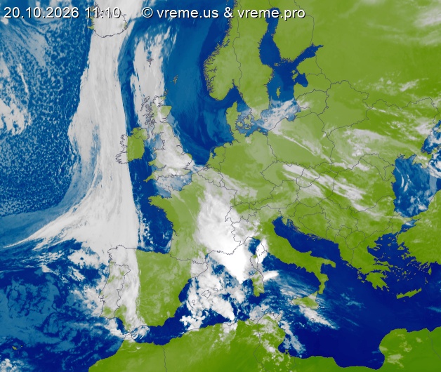 Oblačnost Evropa