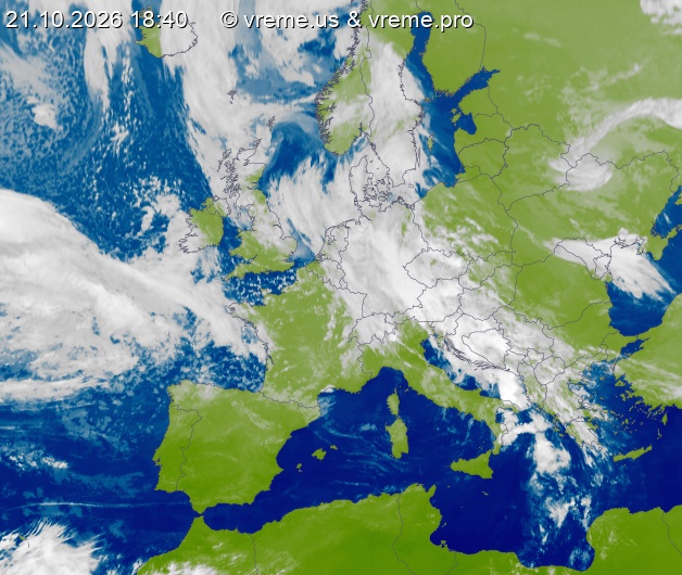 Oblačnost Evropa