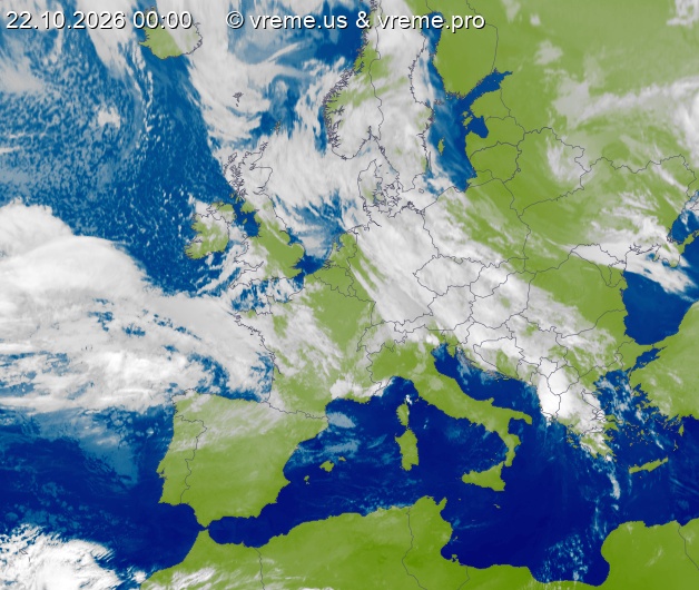 Oblačnost Evropa