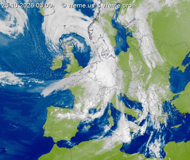 Oblačnost Evropa
