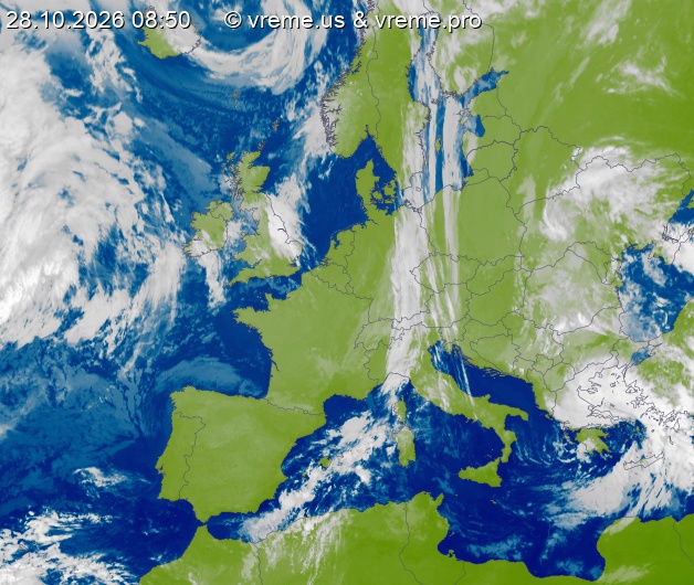 Oblačnost Evropa