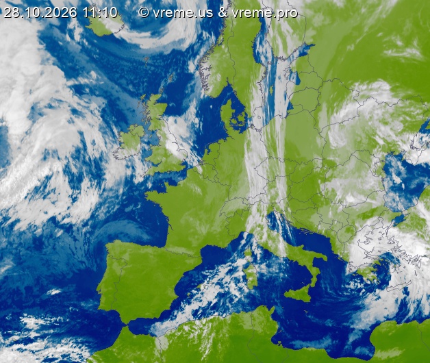 Oblačnost Evropa