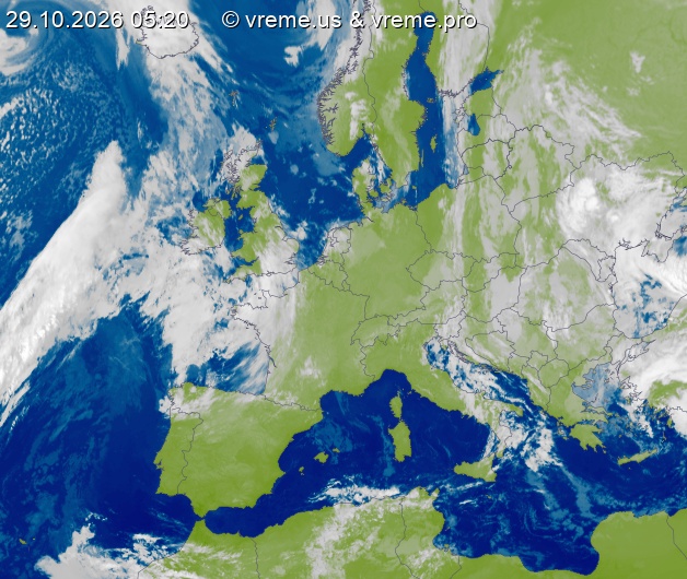 Oblačnost Evropa