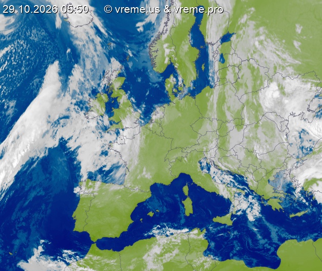 Oblačnost Evropa