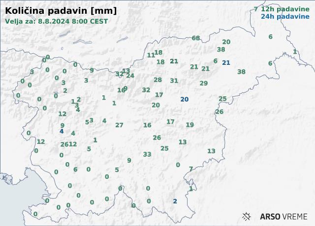 Količina padavin