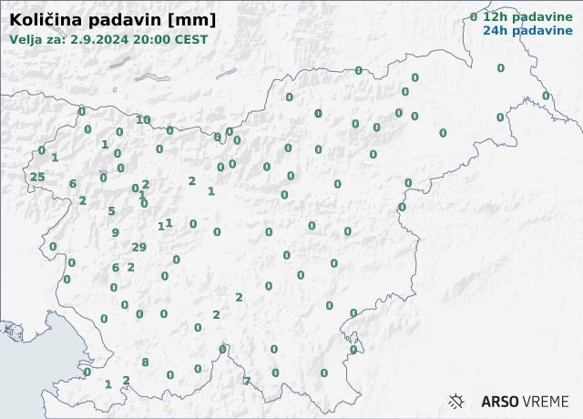 Količina padavin